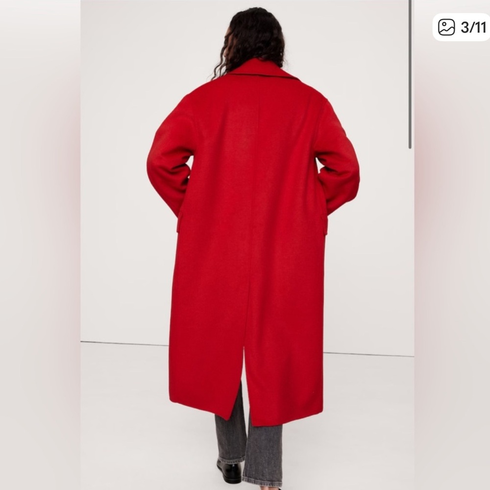 Banana Republic OVERSIZED DOUBLE-FACED CAPE COAT NWOT SIZE S/M - Picture 3 of 7
